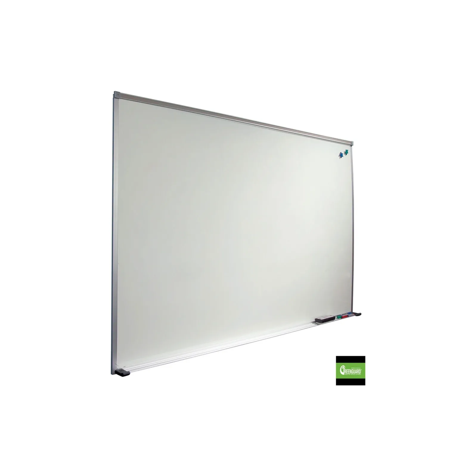 4'W x 3'H Aluminum Trim Porcelain White Board