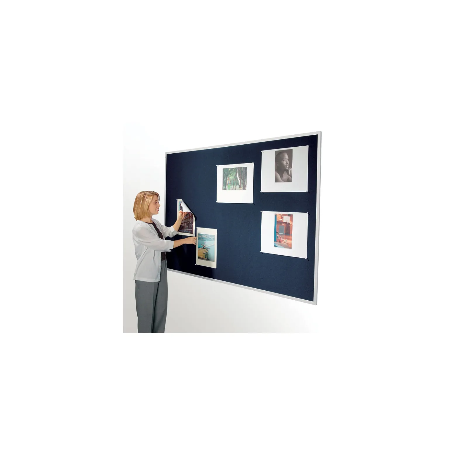 48"W x 48"H Fabric Tack Board