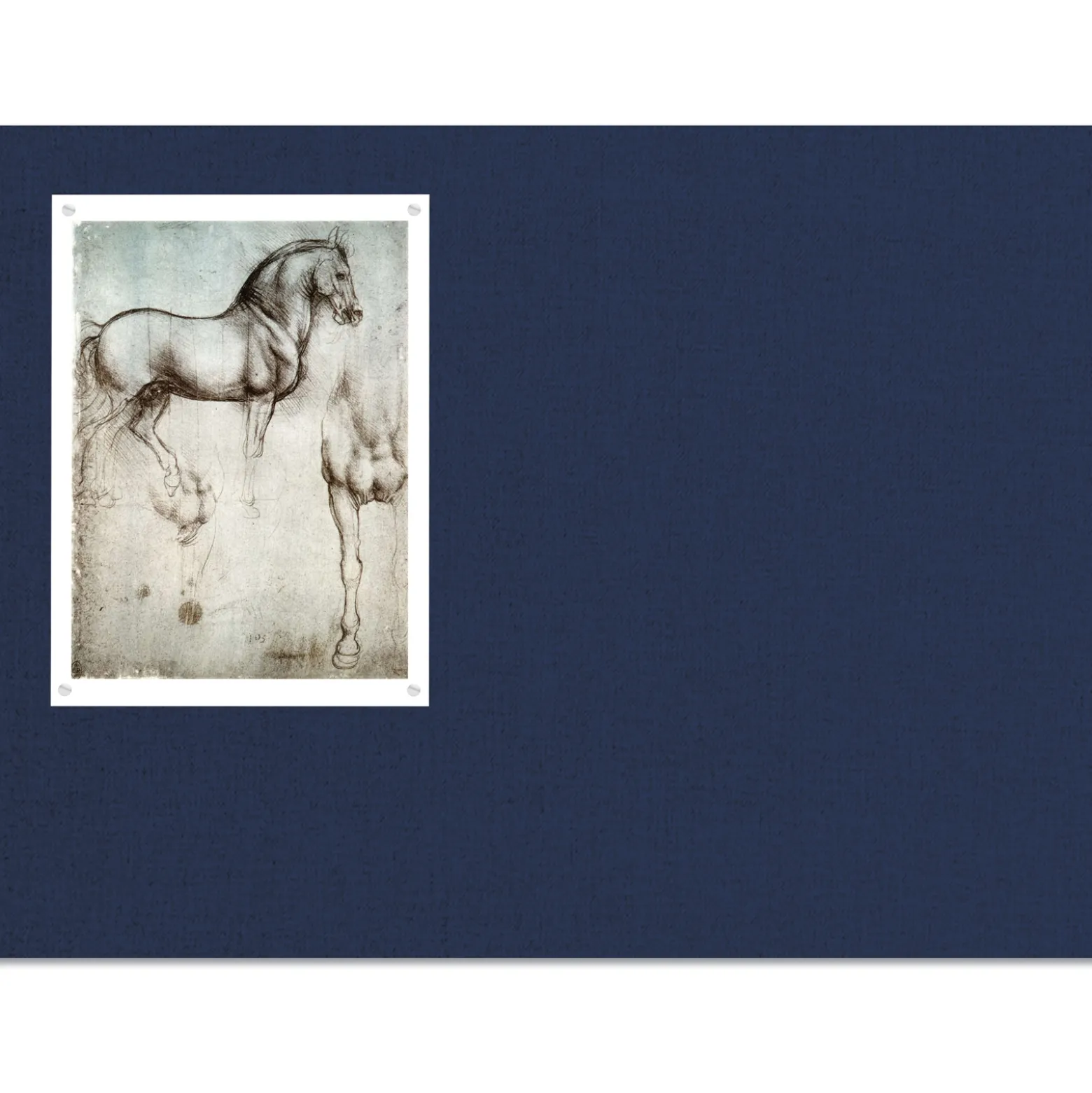 36"W x 24"H Fabric Wrapped Tack Board