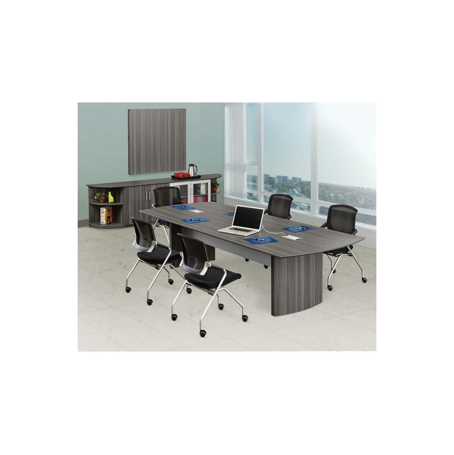 48"W x 48"H Presentation Whiteboard Cabinet
