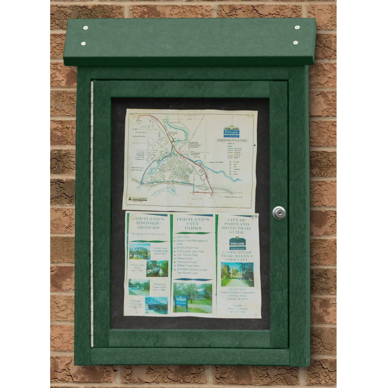 Wall Mounted Outdoor Message Center