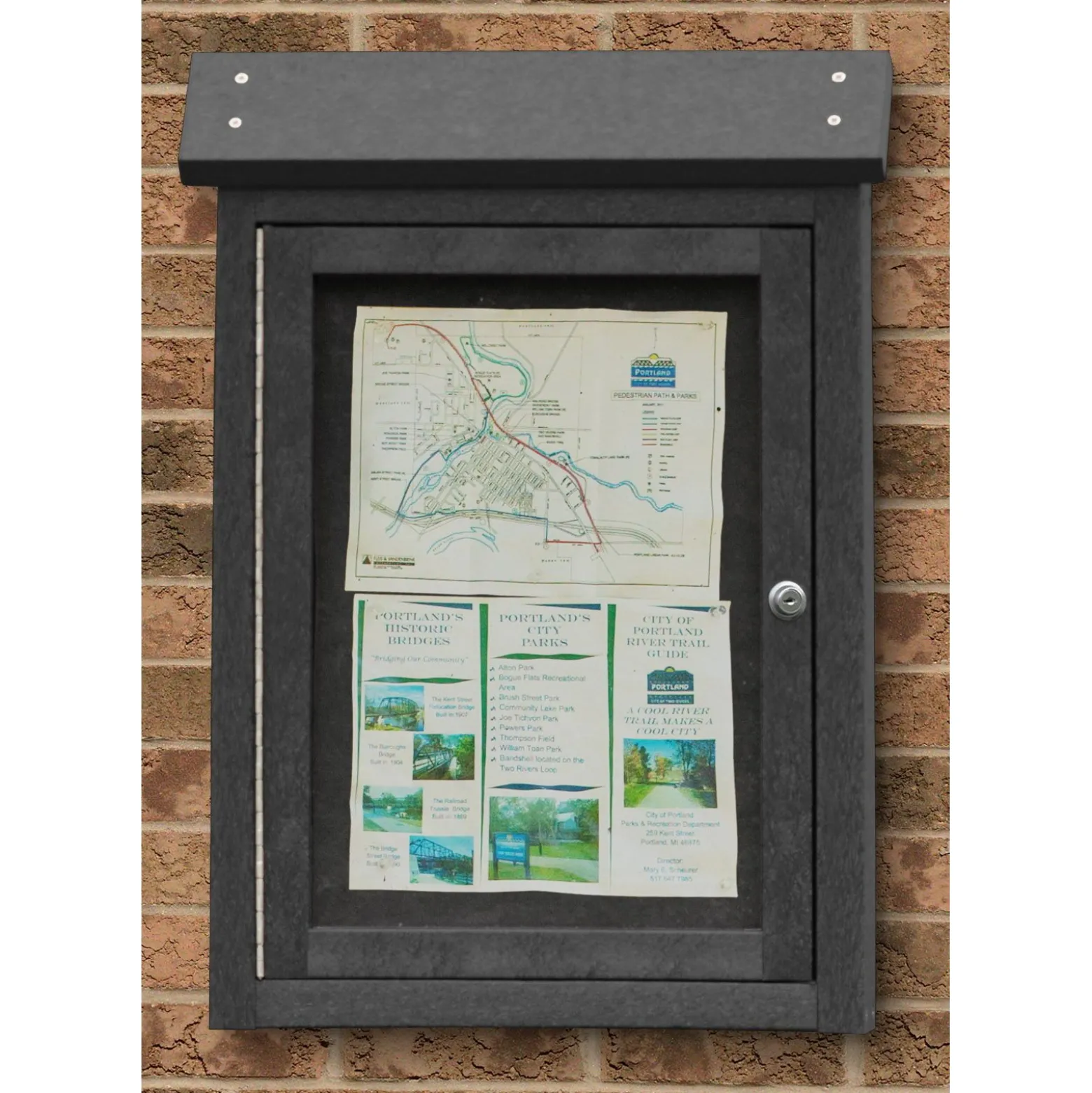 Wall Mounted Outdoor Message Center