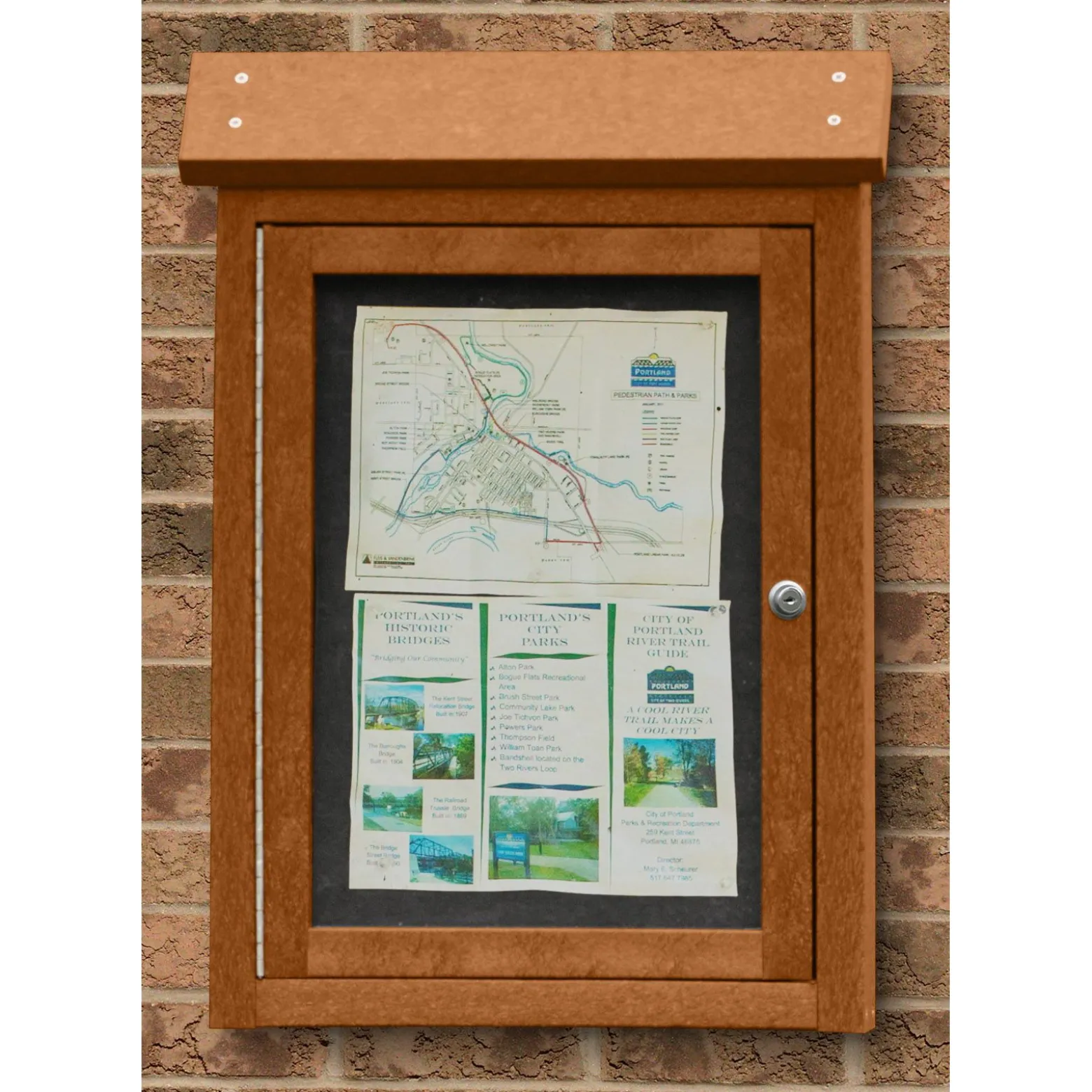 Wall Mounted Outdoor Message Center