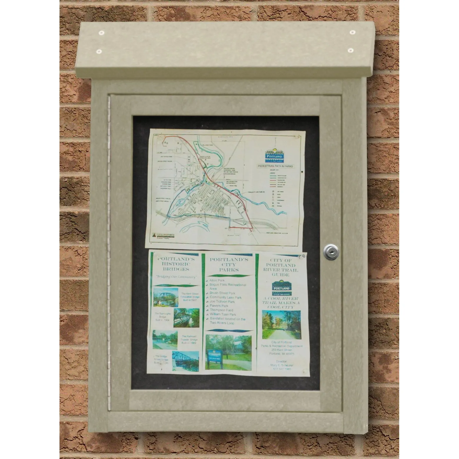 Wall Mounted Outdoor Message Center