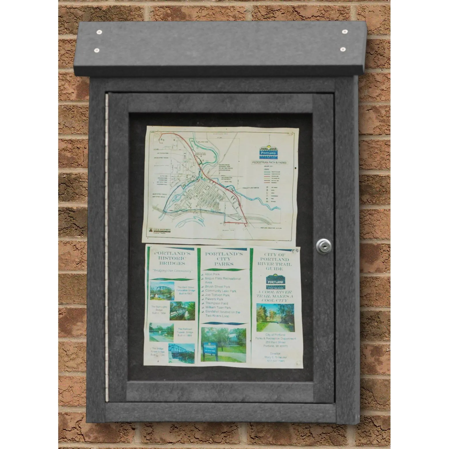 Wall Mounted Outdoor Message Center