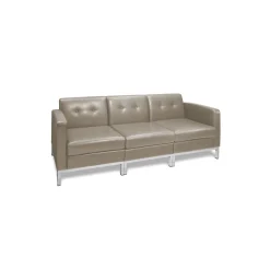 Wall Street Faux Leather Sofa