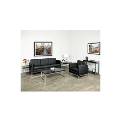 Wall Street Faux Leather Sofa