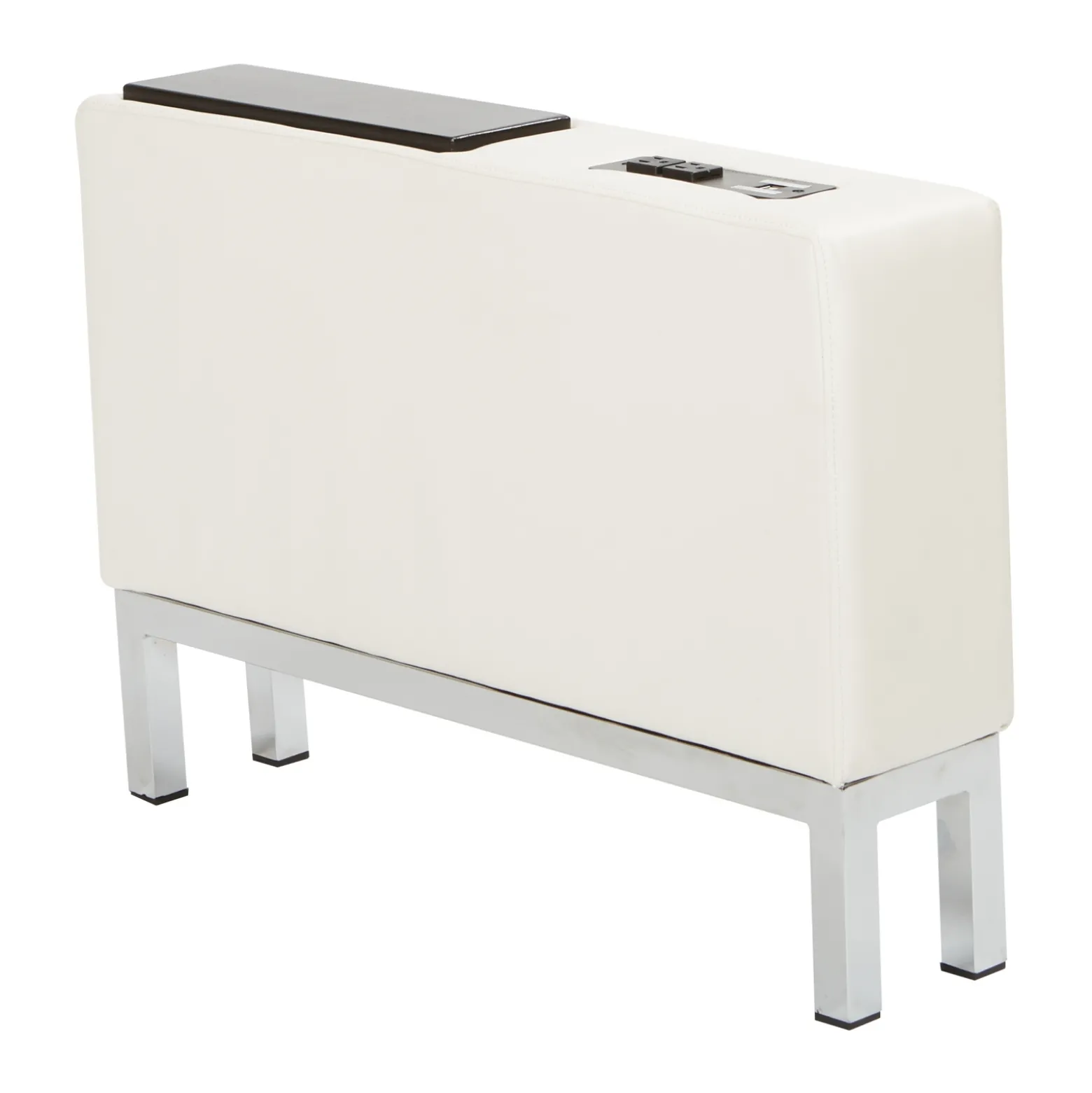 Wall Street Faux Leather Charging Center Console