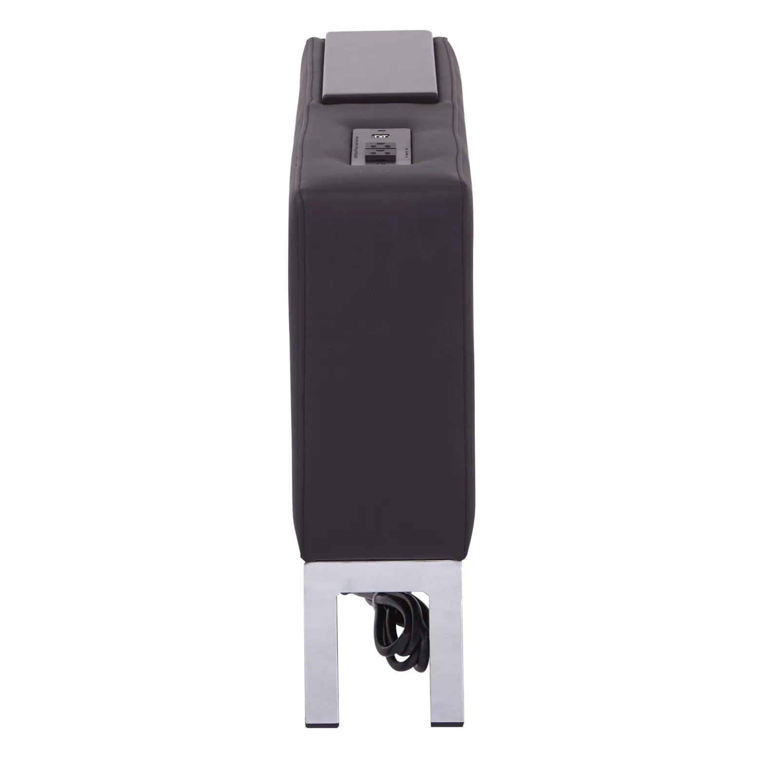 Wall Street Faux Leather Charging Center Console