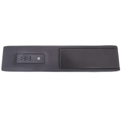 Wall Street Faux Leather Charging Center Console