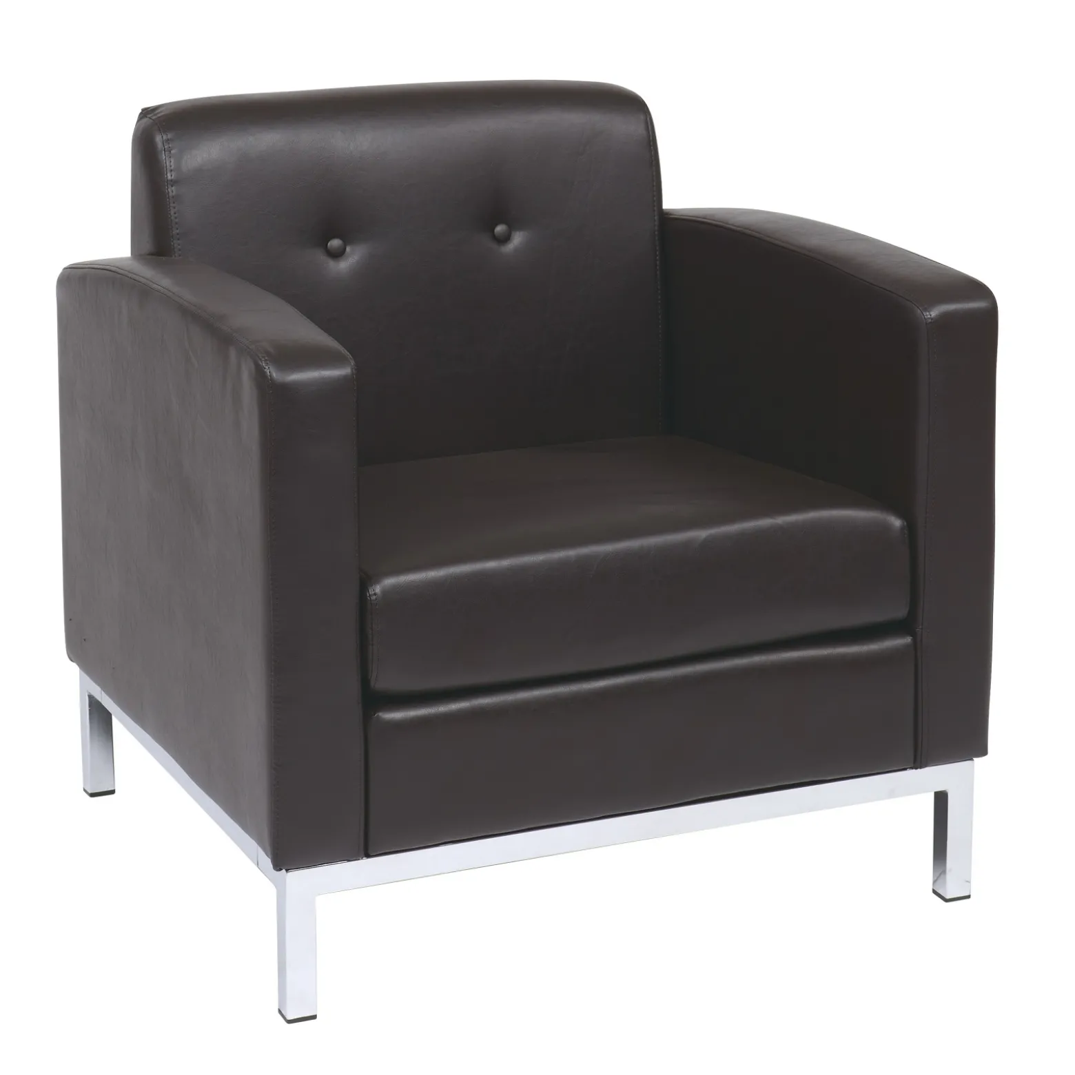 Wall Street Faux Leather Guest Chair