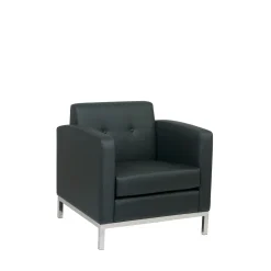 Wall Street Faux Leather Guest Chair