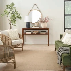 Washable Jute 4' x 6' Area Rug