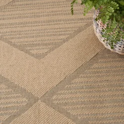 Washable Jute 4' x 6' Area Rug