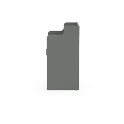 Waste Receptacle with Left Hand Door and Fixed Shelf - Laminate