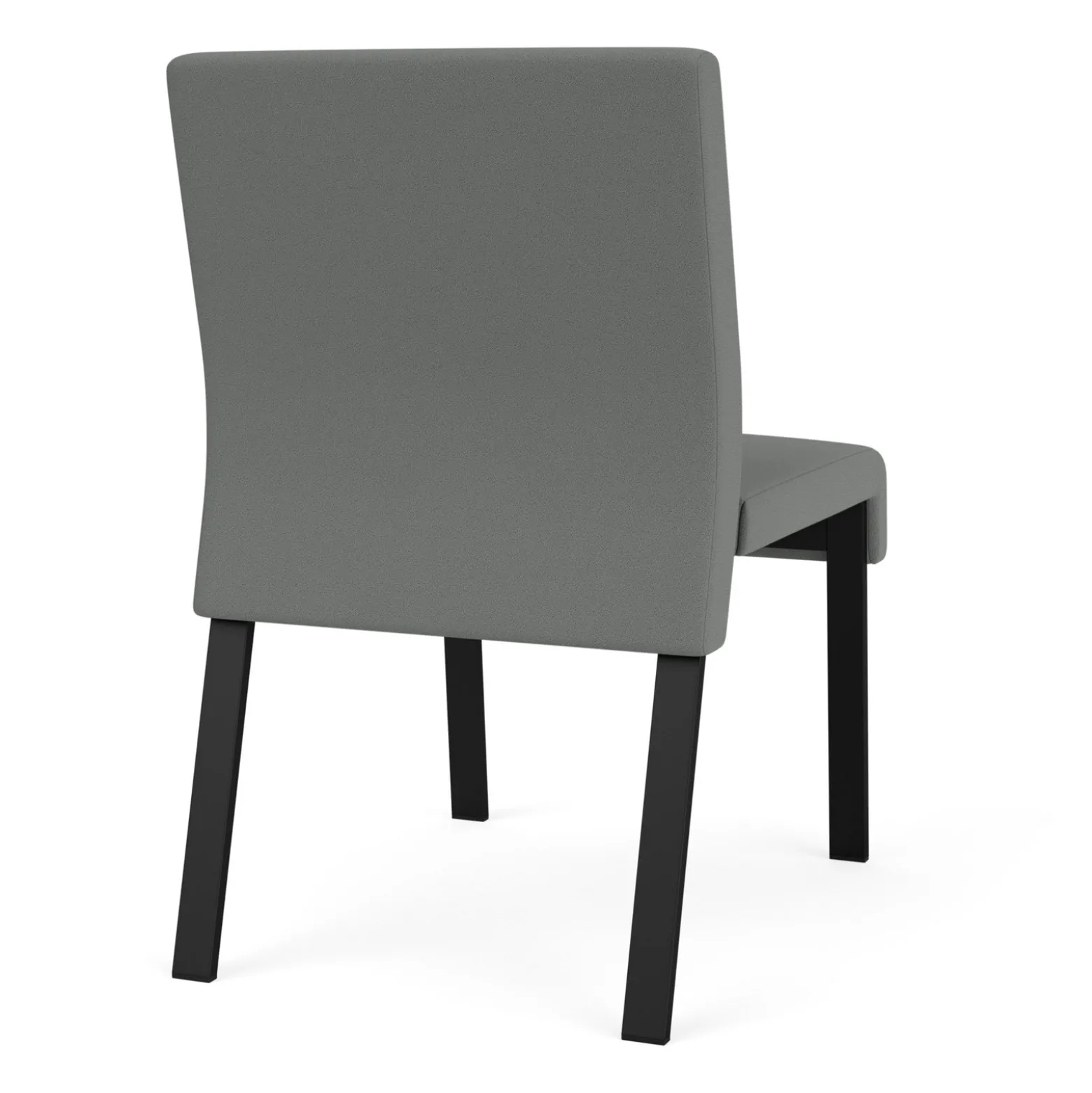Waterfall Armless Guest Chair in Standard Fabric, 4-Leg Base