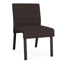 Waterfall Armless Guest Chair in Standard Fabric, 4-Leg Base