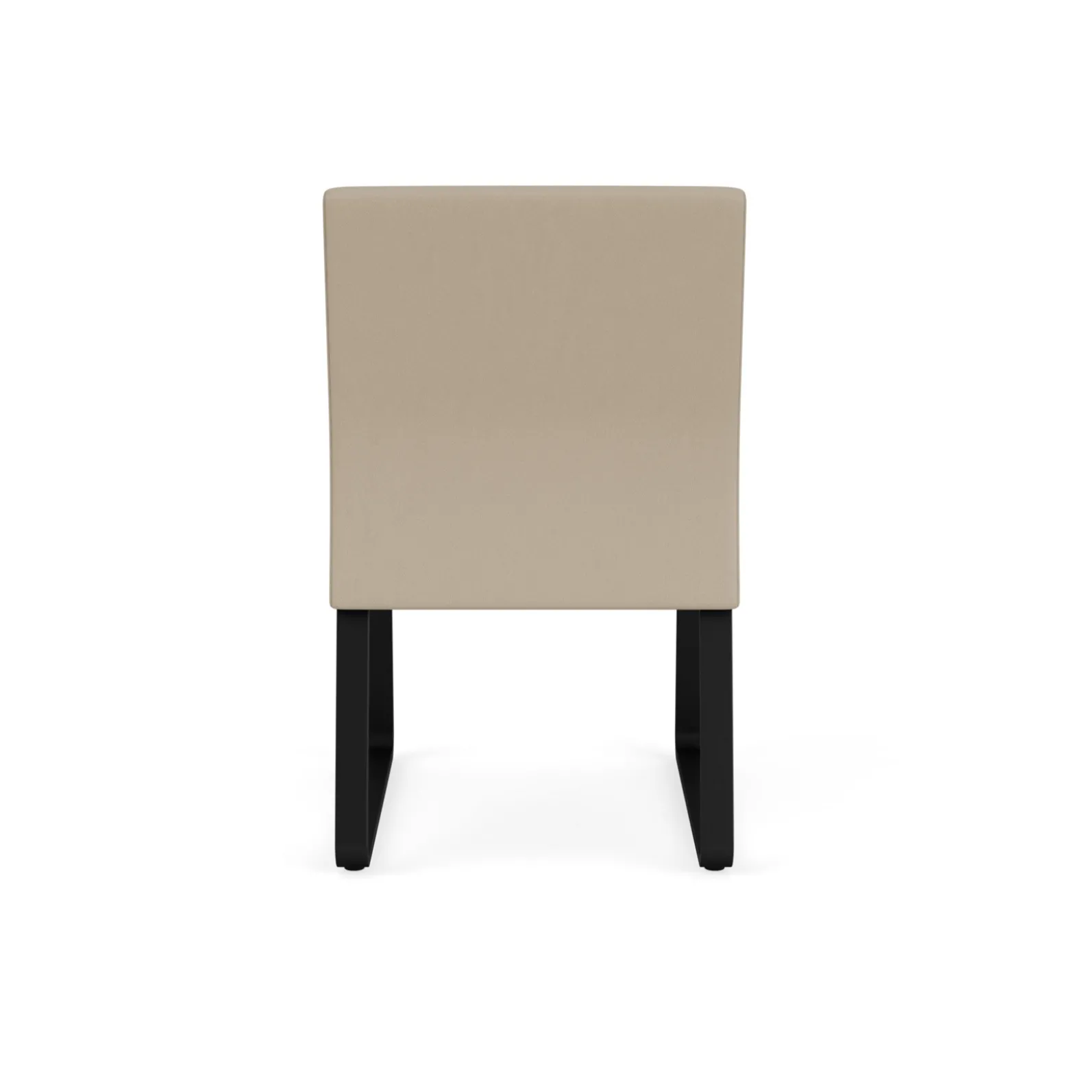 Waterfall Armless Guest Chair in Designer Upholstery, Sled Base