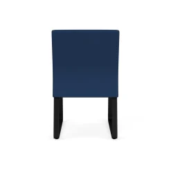 Waterfall Armless Guest Chair in Designer Upholstery, Sled Base
