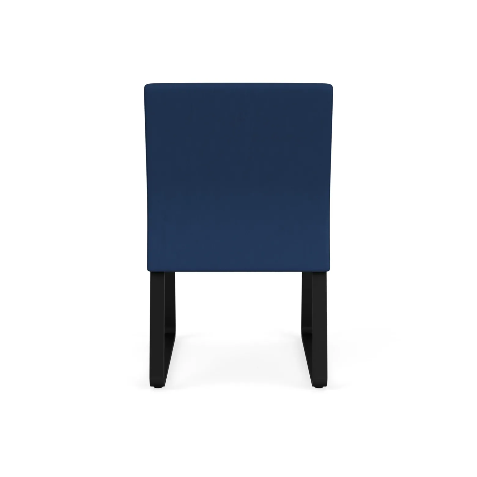 Waterfall Armless Guest Chair in Designer Upholstery, Sled Base