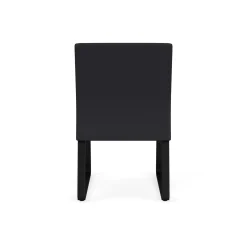 Waterfall Armless Guest Chair in Designer Upholstery, Sled Base
