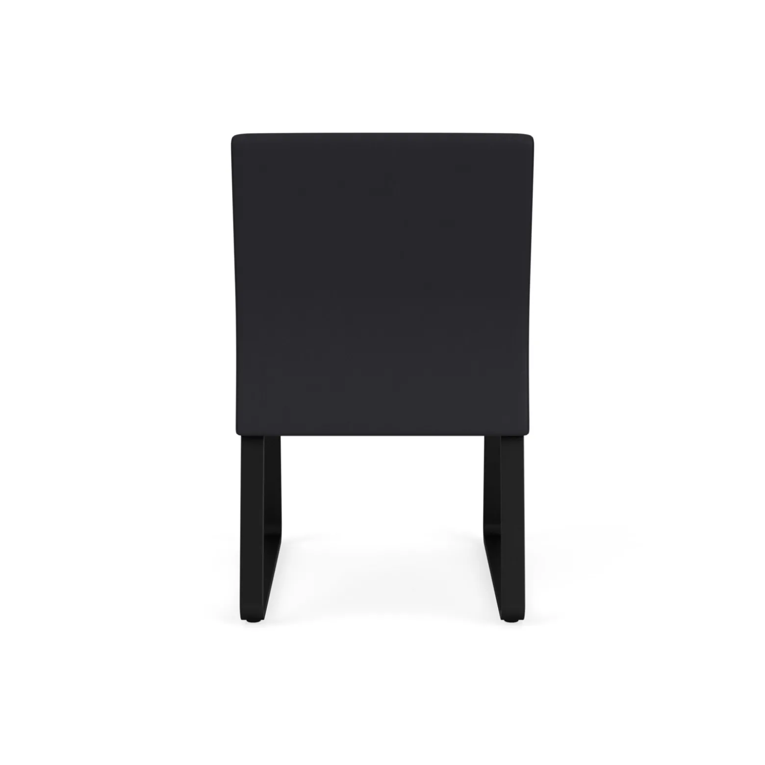 Waterfall Armless Guest Chair in Designer Upholstery, Sled Base