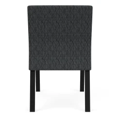 Waterfall Armless Guest Chair in Designer Fabric, 4-Leg Base