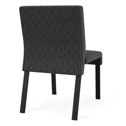 Waterfall Armless Guest Chair in Designer Fabric, 4-Leg Base