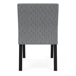 Waterfall Armless Guest Chair in Designer Fabric, 4-Leg Base