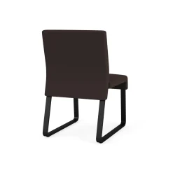 Waterfall Armless Guest Chair in Standard Fabric, Sled Base