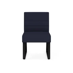 Waterfall Armless Guest Chair in Standard Fabric, Sled Base