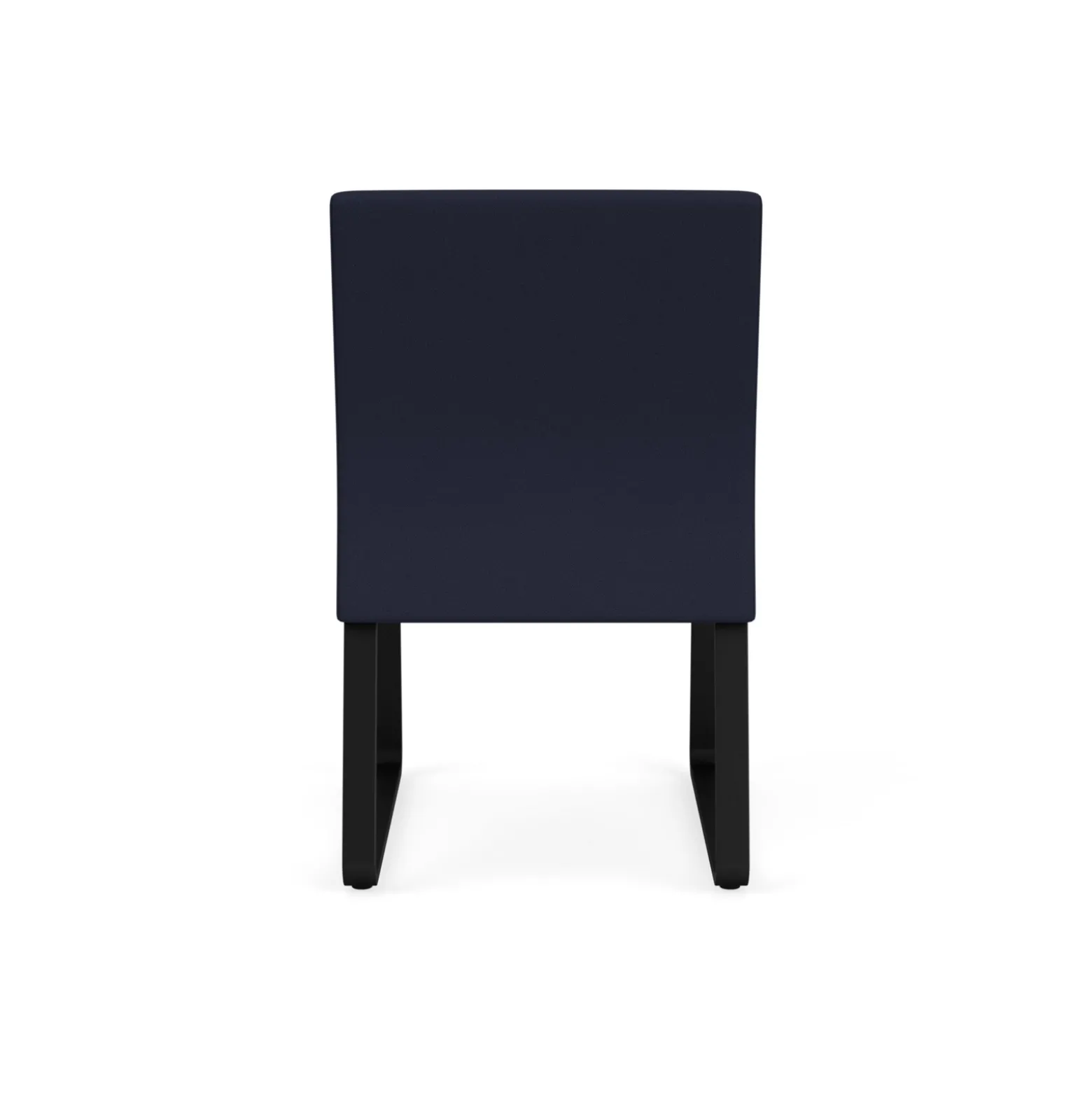 Waterfall Armless Guest Chair in Standard Fabric, Sled Base