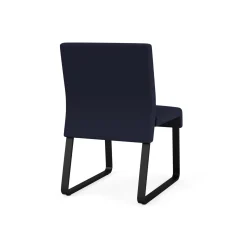 Waterfall Armless Guest Chair in Standard Fabric, Sled Base