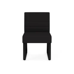 Waterfall Armless Guest Chair in Standard Fabric, Sled Base
