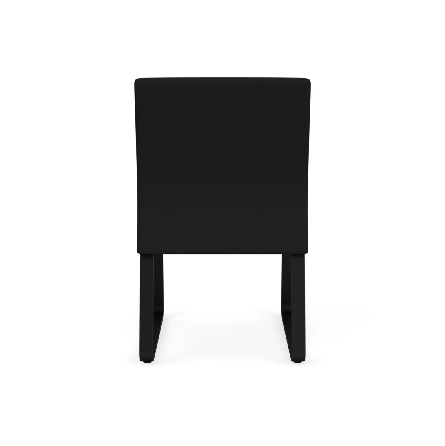 Waterfall Armless Guest Chair in Standard Fabric, Sled Base