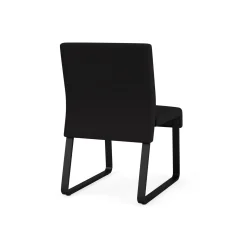 Waterfall Armless Guest Chair in Standard Fabric, Sled Base