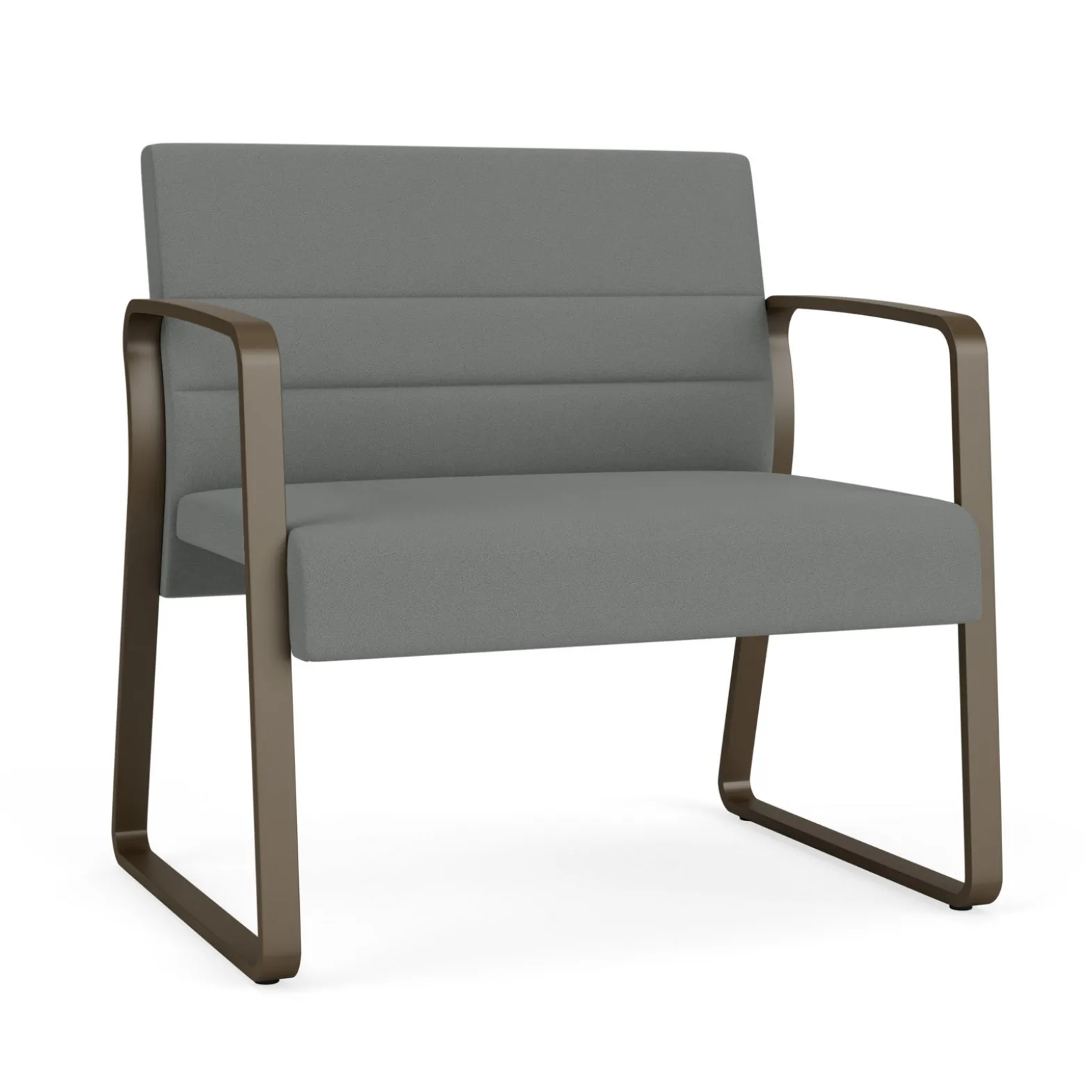 Waterfall Bariatic Chair in Standard Fabric, Sled Base