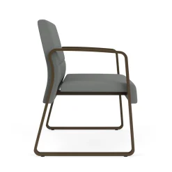 Waterfall Bariatic Chair in Standard Fabric, Sled Base