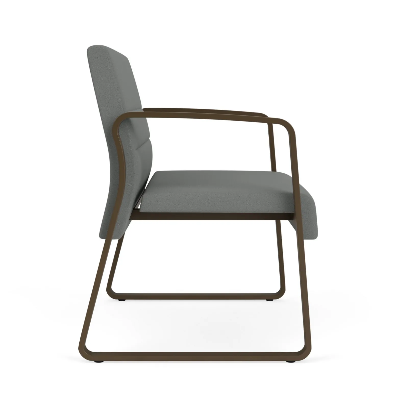 Waterfall Bariatic Chair in Standard Fabric, Sled Base