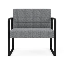 Waterfall Bariatric Chair, Sled Base in Designer Upholstery