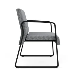 Waterfall Bariatric Chair, Sled Base in Designer Upholstery