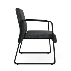 Waterfall Bariatric Chair, Sled Base in Designer Upholstery