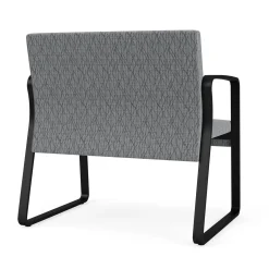 Waterfall Bariatric Chair, Sled Base in Designer Upholstery