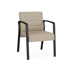 Waterfall Guest Chair in Designer Fabric, 4-Leg Base