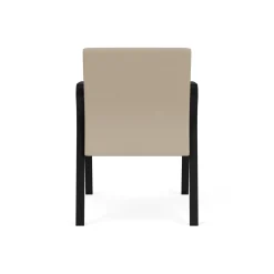 Waterfall Guest Chair in Designer Fabric, 4-Leg Base