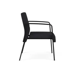 Waterfall Guest Chair in Designer Fabric, 4-Leg Base