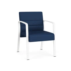 Waterfall Guest Chair in Designer Fabric, 4-Leg Base