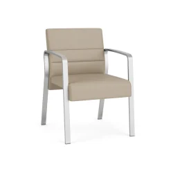 Waterfall Guest Chair in Designer Fabric, 4-Leg Base