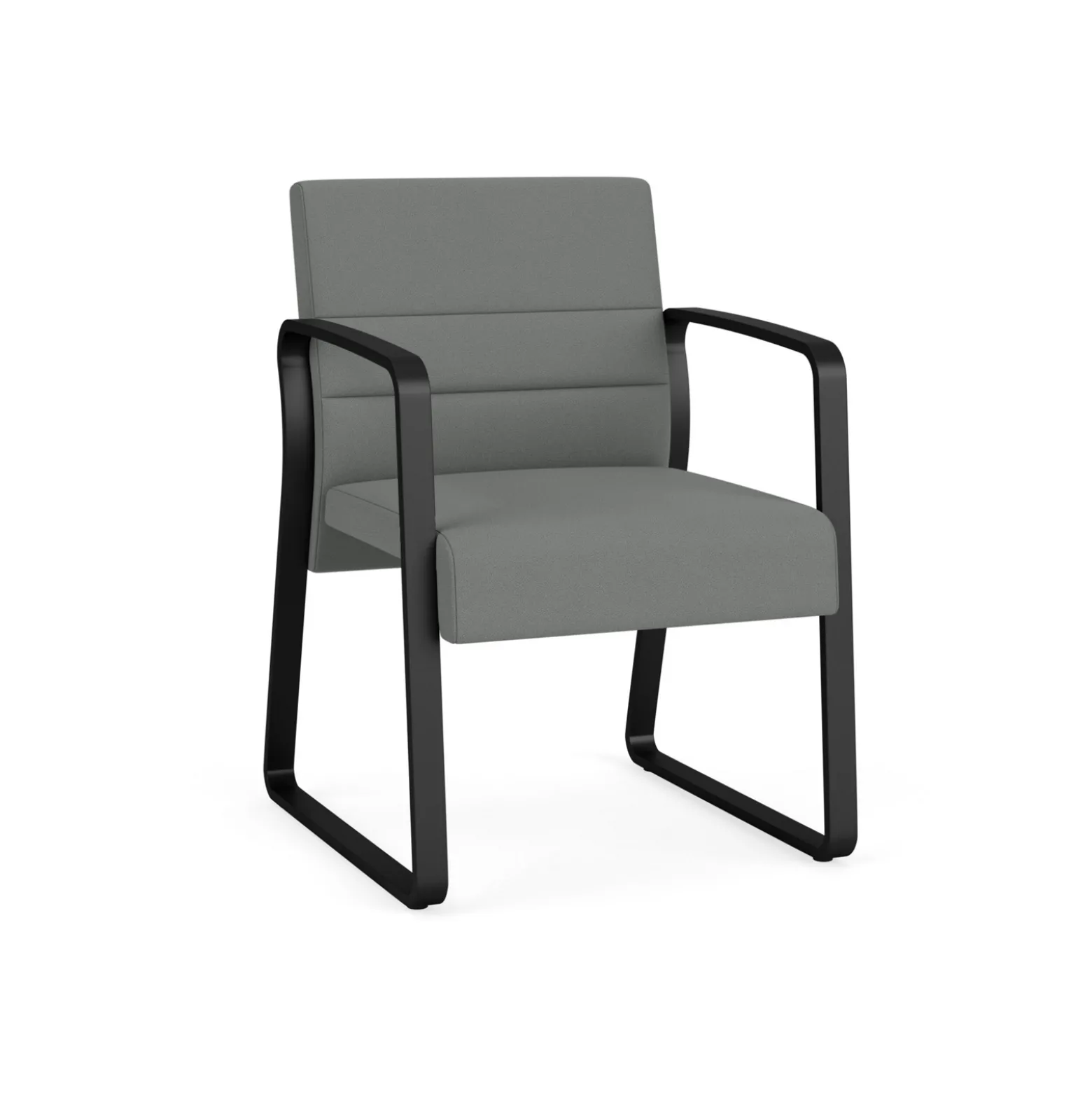 Waterfall Guest Chair in Standard Fabric, Sled Base