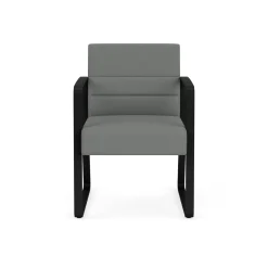 Waterfall Guest Chair in Standard Fabric, Sled Base